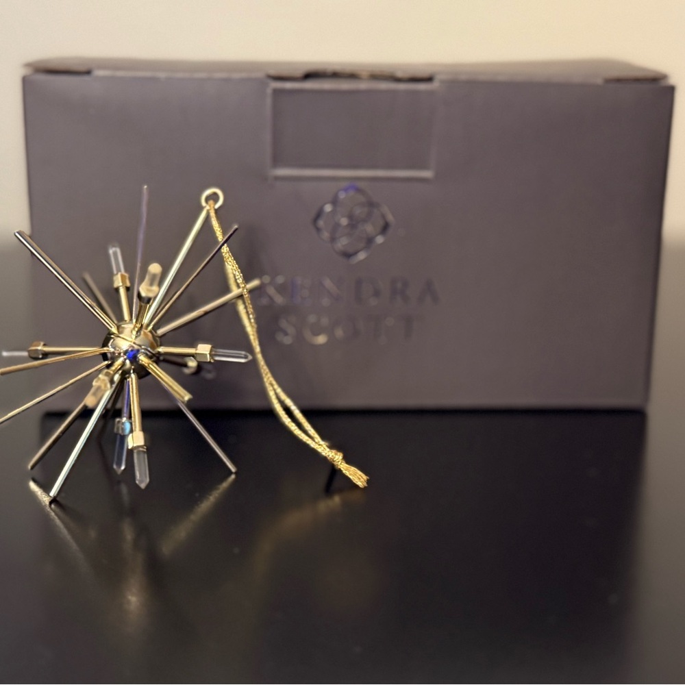 Kendra Scott Gold and Clear Starburst Ornament Set